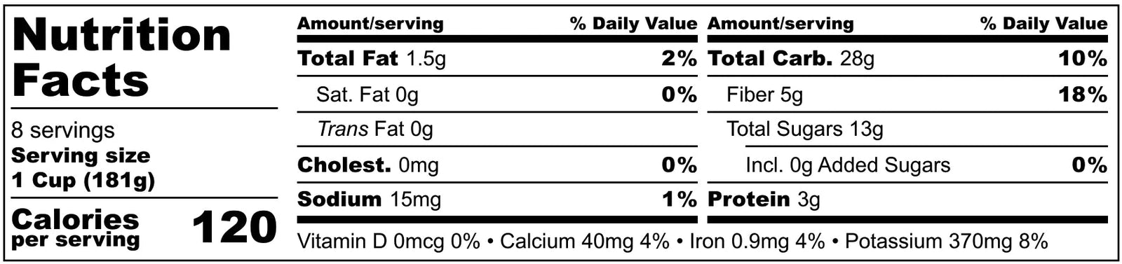 Tropical Green Family Smoothie Mix Nutrition Facts - Tropical Green Smoothie - Tropical Smoothie - Frozen Garden