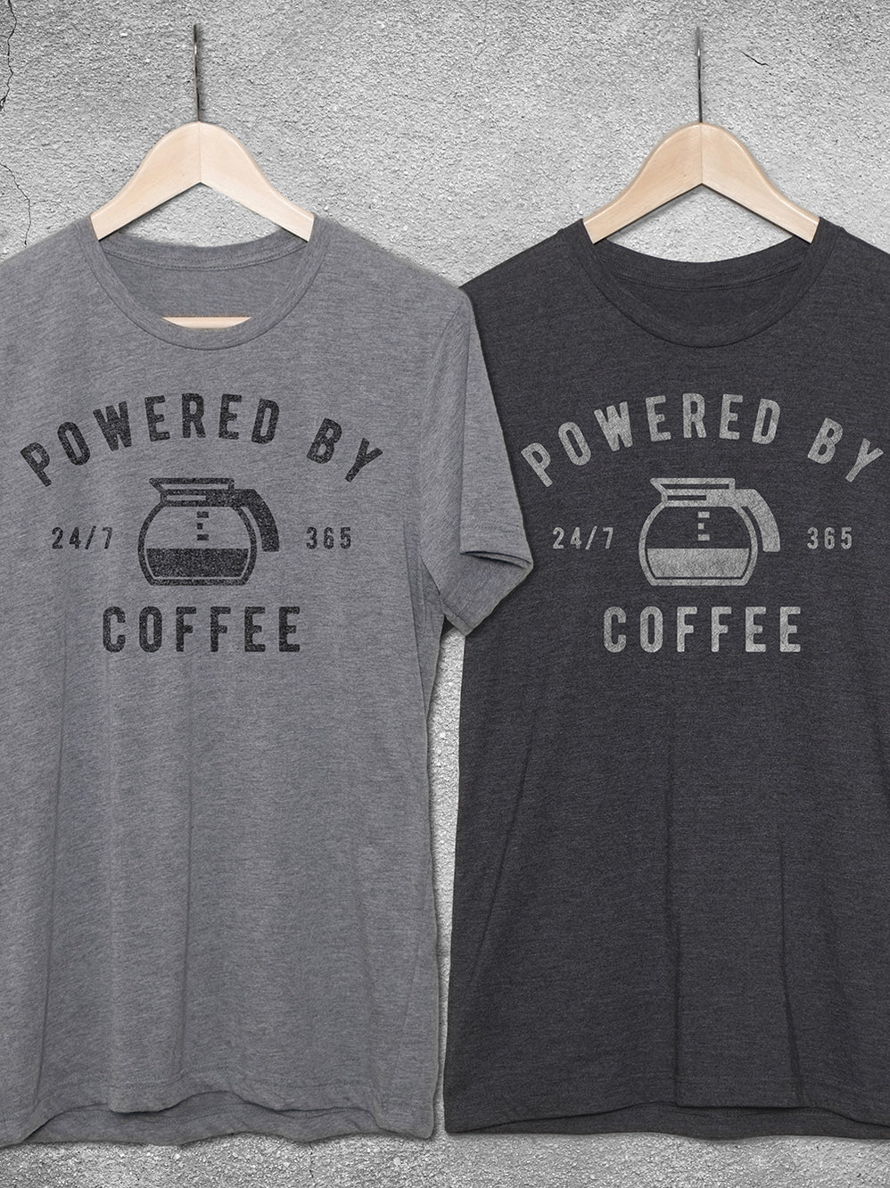 Funny Coffee Shirts | Powered By Caffeine & Sarcasm T-Shirt — Hello ...