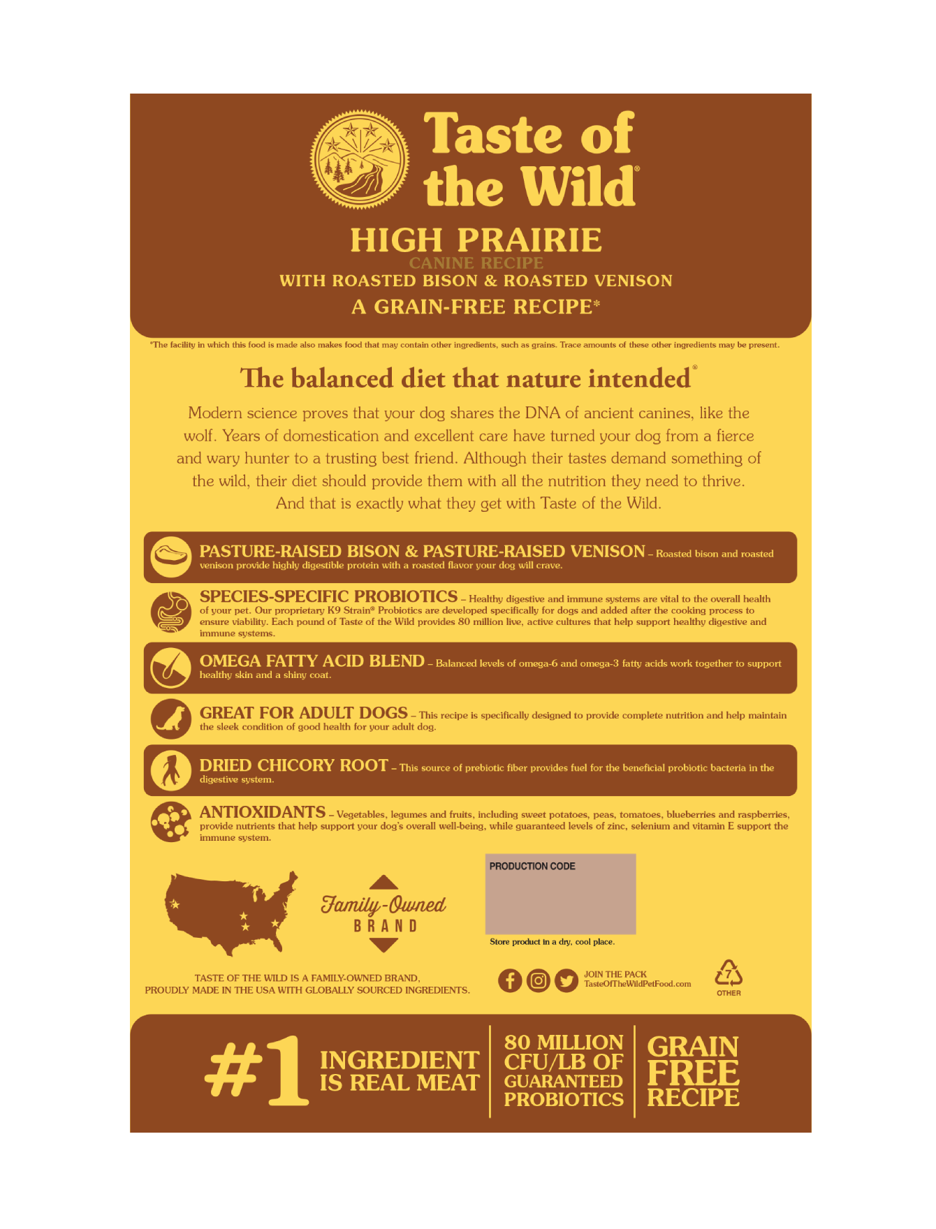 taste of the wild high prairie dog food