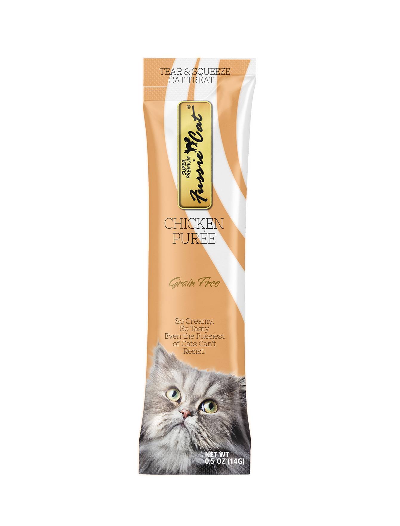 Fussie Cat Puree Super Premium Chicken Cat Treat 14gx4 Perromart