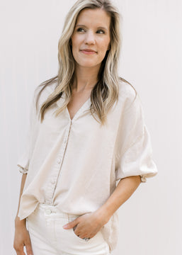 The Taupe Linen Shirt