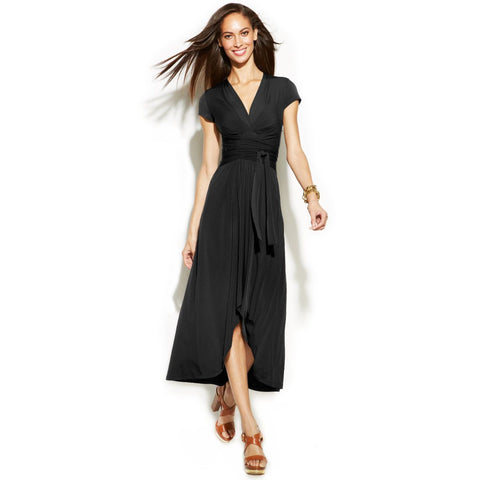 MICHAEL Michael Kors High-Low Faux Wrap 