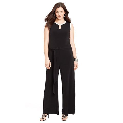 lauren ralph lauren wide leg jumpsuit