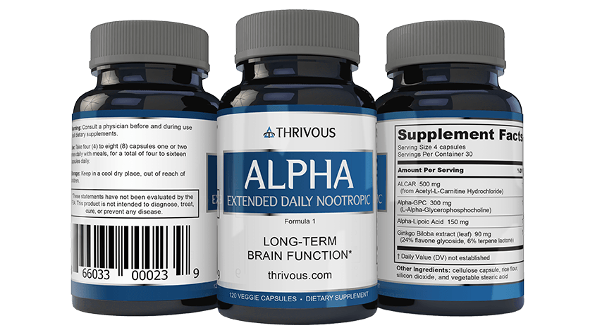 Thrivous Alpha, Extended Daily Nootropic