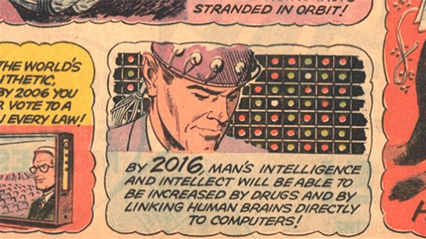 Our New Age comic strip, smart drugs, and brain computer interfaces