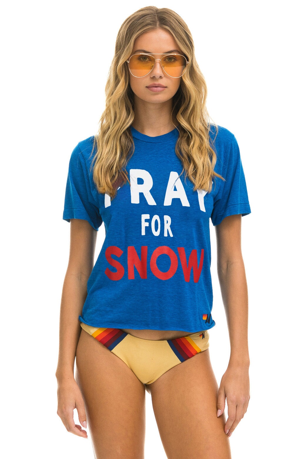 Sudadera con capucha Aviator Nation Pray for Snow Kids unisex talla 2 hecha  en California