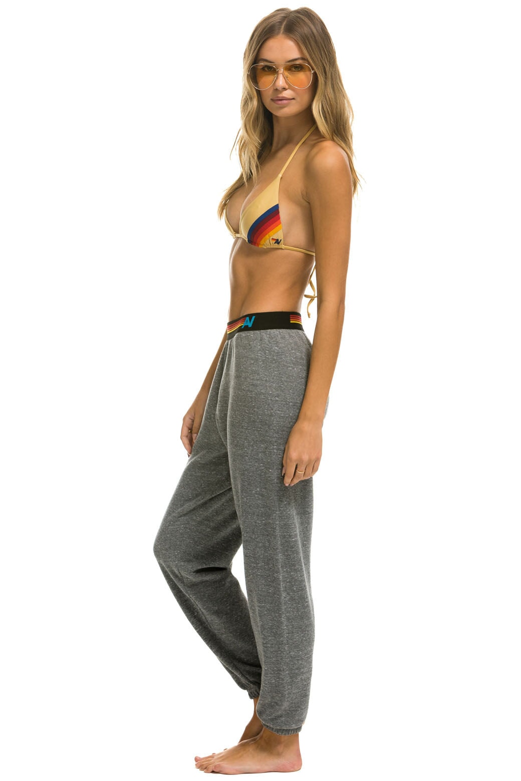 Aviator Nation - 5 STRIPE SWEATPANTS - HEATHER GREY // GREY – Stoopher &  Boots