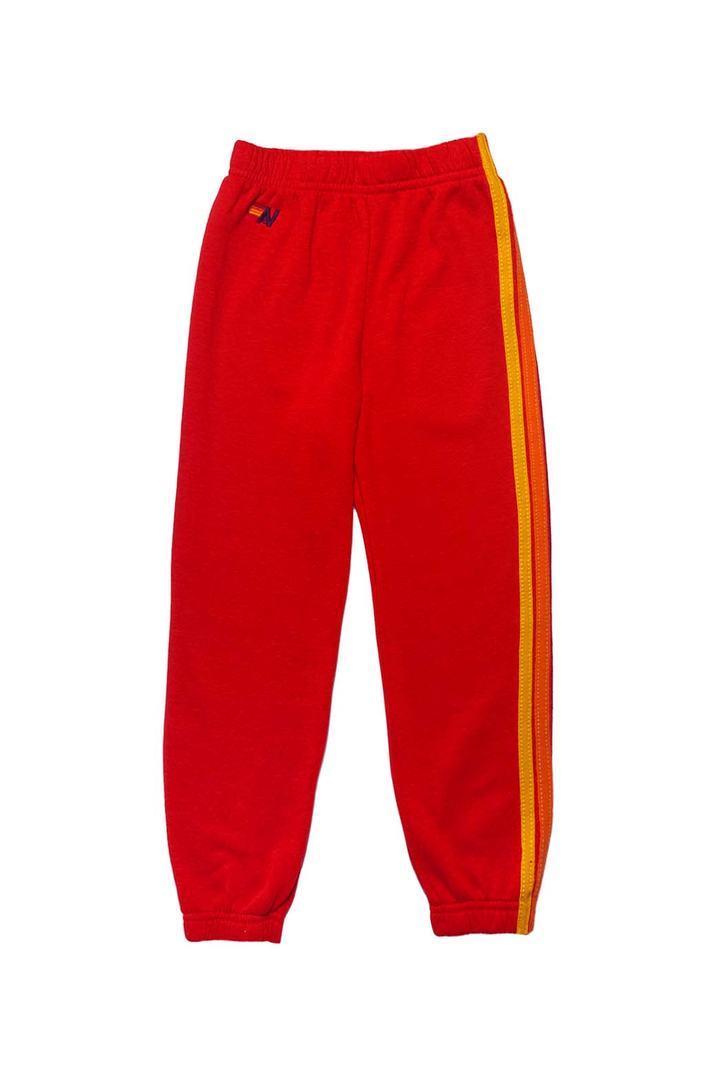 AVIATOR NATION BLACK RAINBOW STITCH SWEATPANTS - Kids Curated Apparel