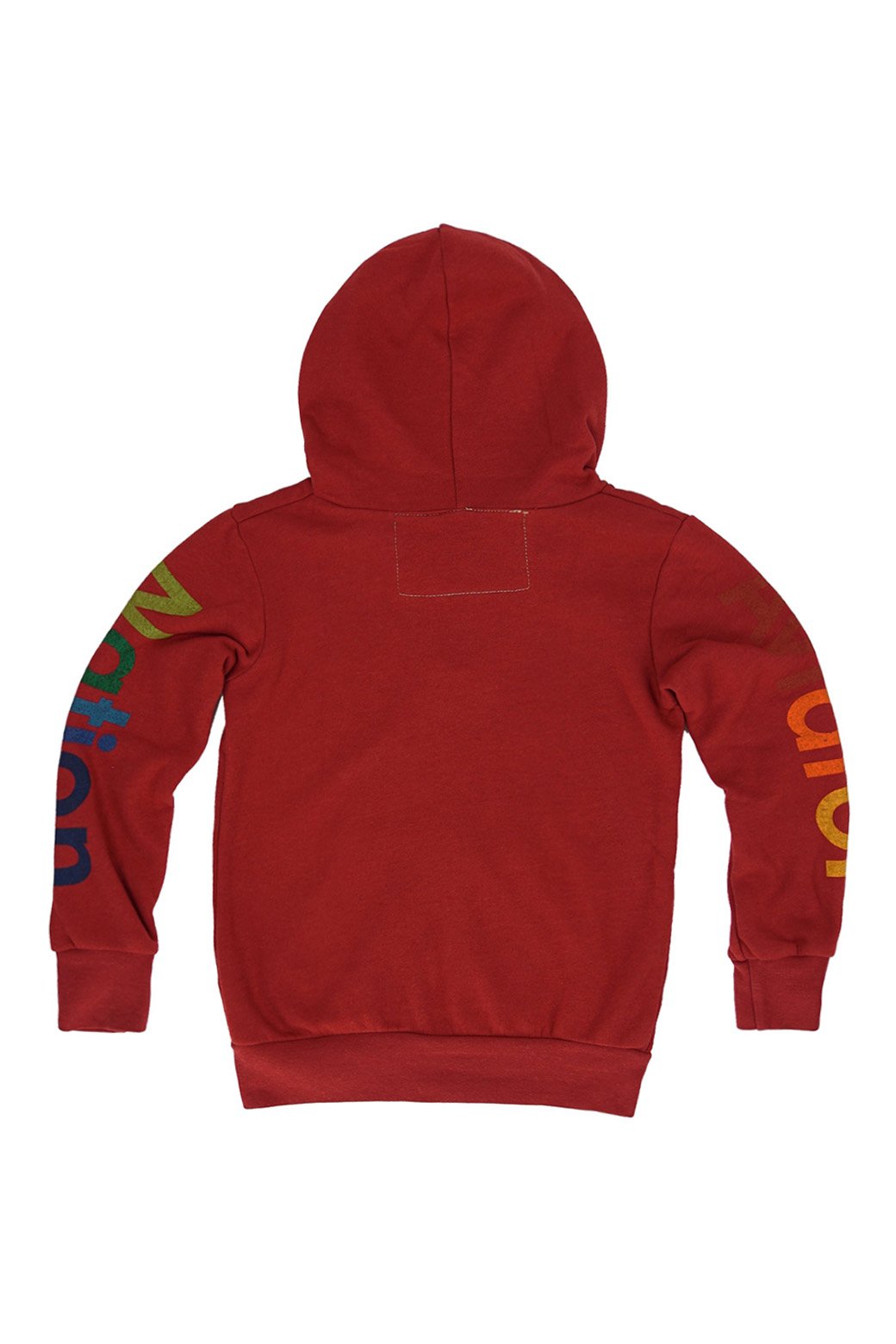 Printed Hoodie - Red/airplane - Kids