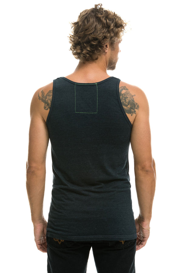 MEN'S LOGO TANK - CHARCOAL - Aviator Nation