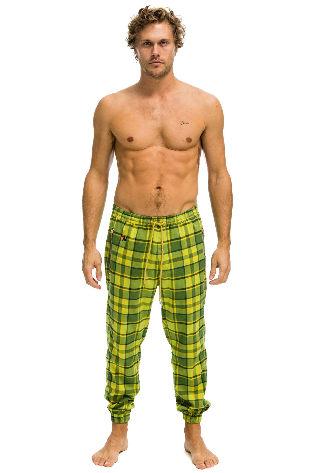 PLAID LODGE PANT - JACKSON PLAID - Aviator Nation