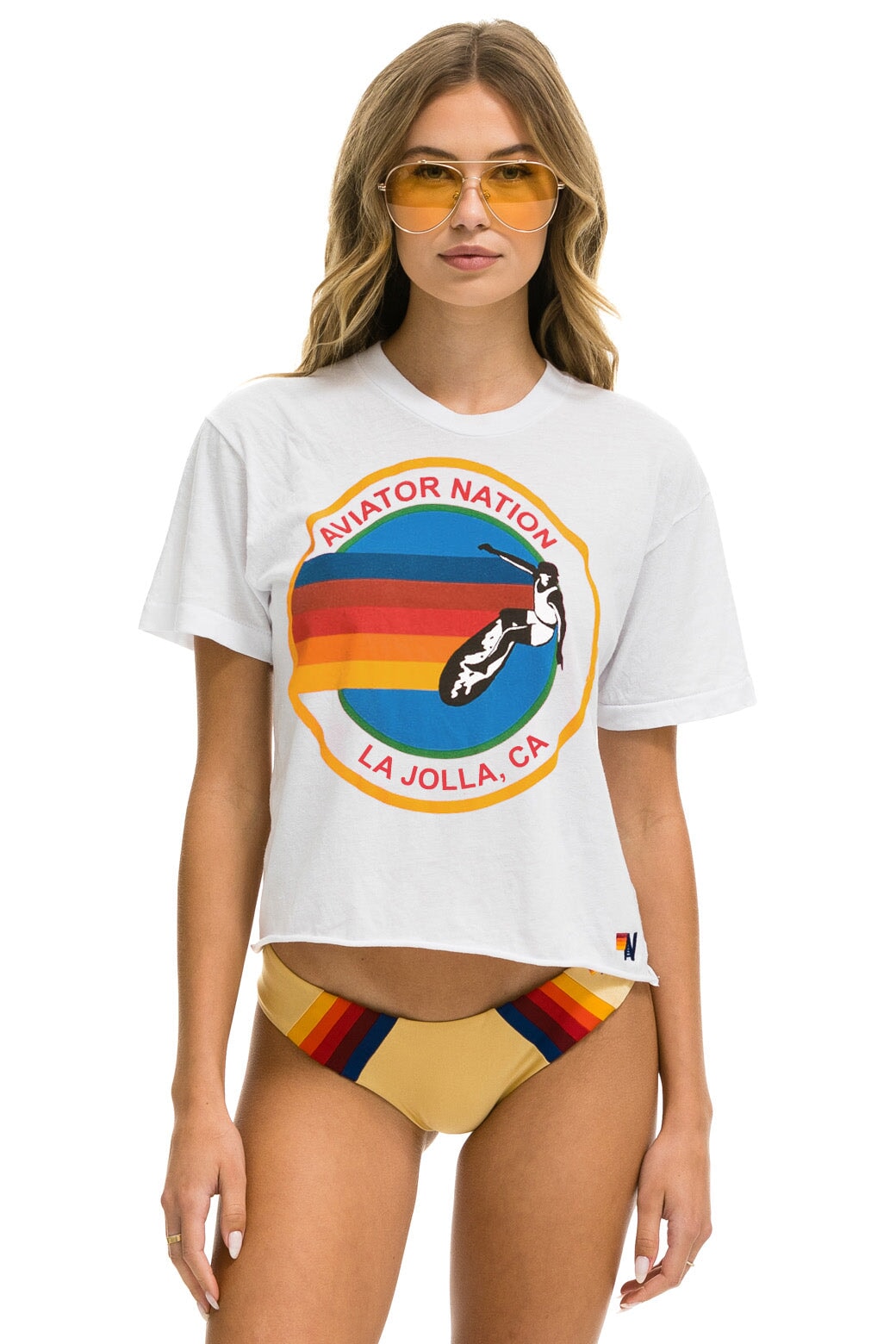 SIGNATURE LA JOLLA BOYFRIEND TEE - WHITE