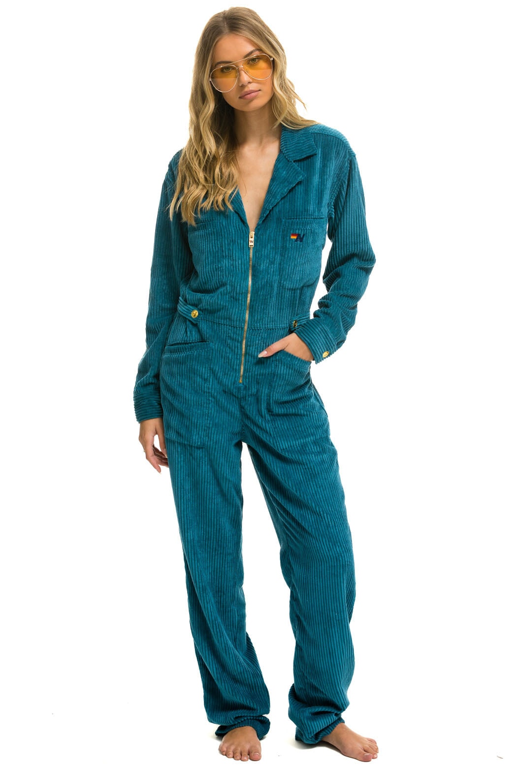 Image of UNISEX CORDUROY FLIGHT SUIT - CAPRI