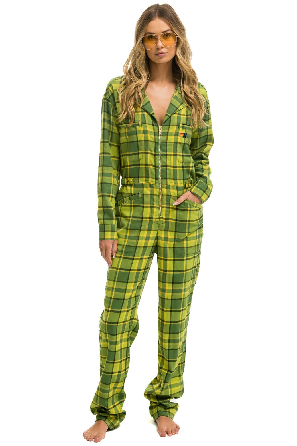 PLAID LODGE PANT - BUFFALO PLAID - Aviator Nation