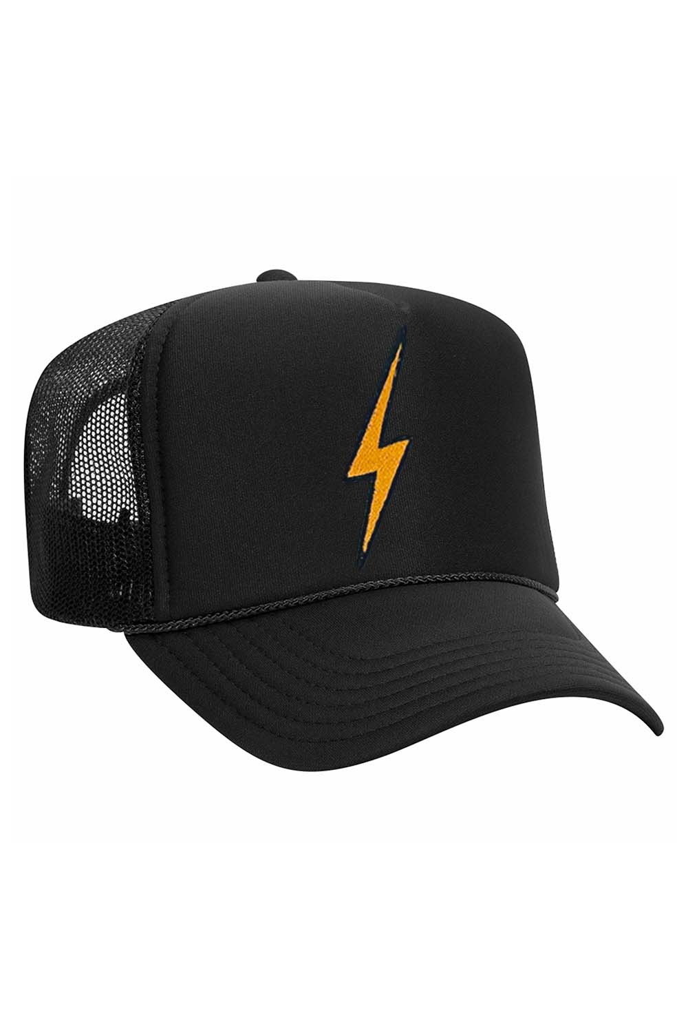 Lightning Bolt Surfing Snapback Trucker Cap Hat Rainbow Bolt