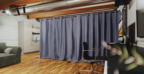 Tension Rod Curtain