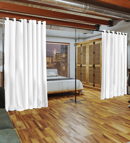 Our End2End Room Divider Kit is the ultimate freestanding privacy