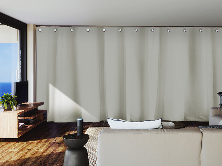 premium heavyweight curtains - open