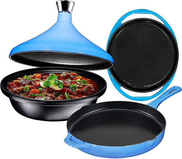 4-piece Skillet and Lid Set