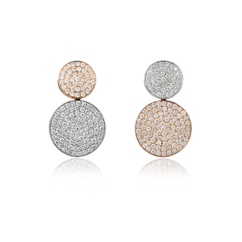 small diamante earrings