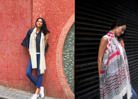 Elegant and chic cashmere scarves for a casual style