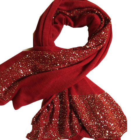 red cashmere wrap