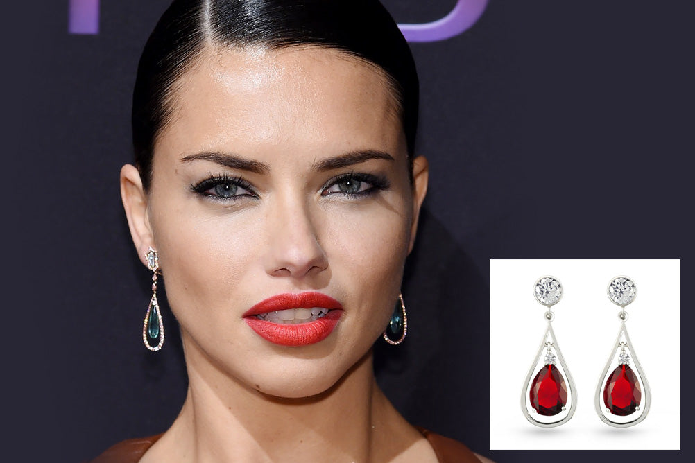 Adriana Lima Red Carpet Earrings Boccai Drop Earrings