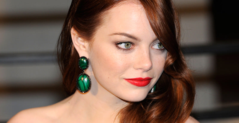 Emma Stone Green Earrings