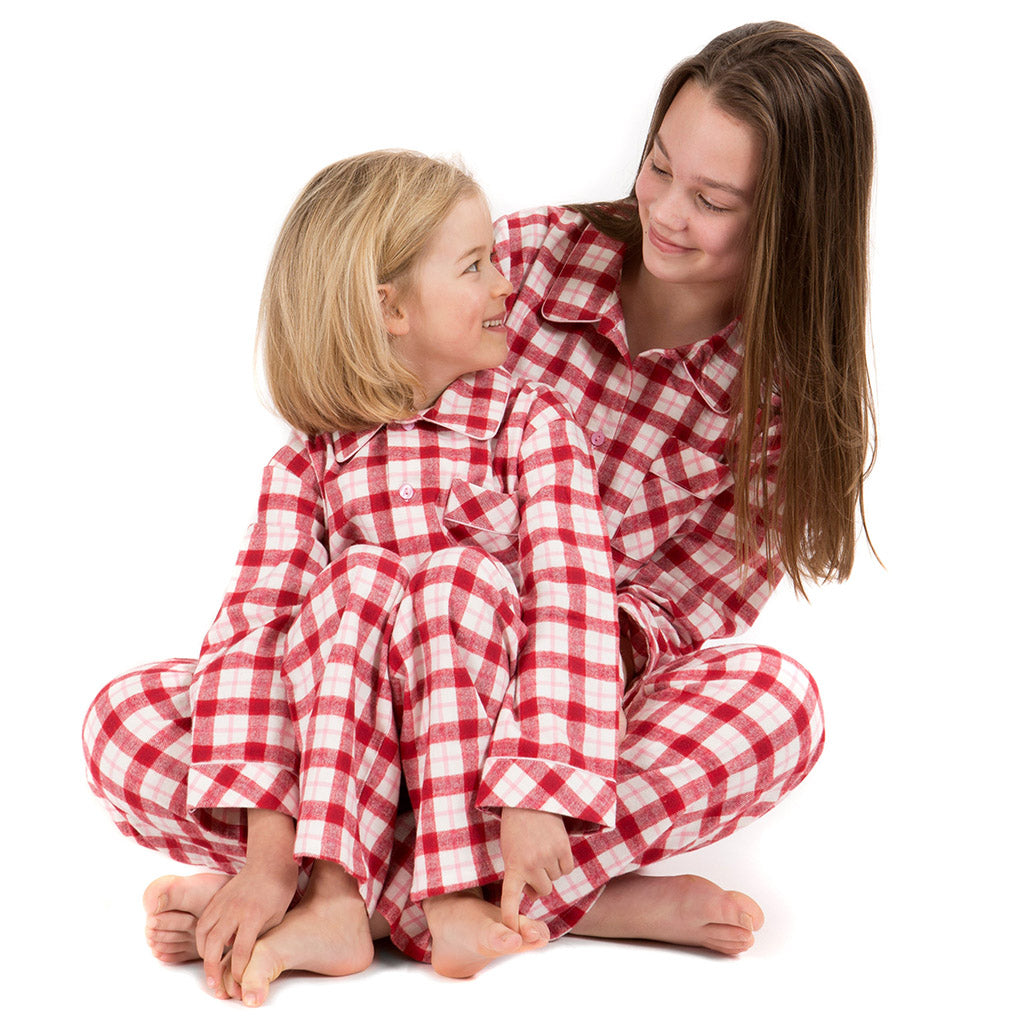 red pyjamas ladies