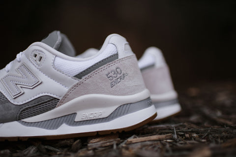 new balance white and grey