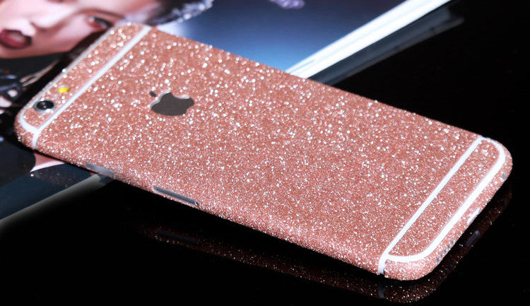 Rose Pink Sparkle Decal Wrap Skin Set Iphone 6s 6 Plus Mavasoap
