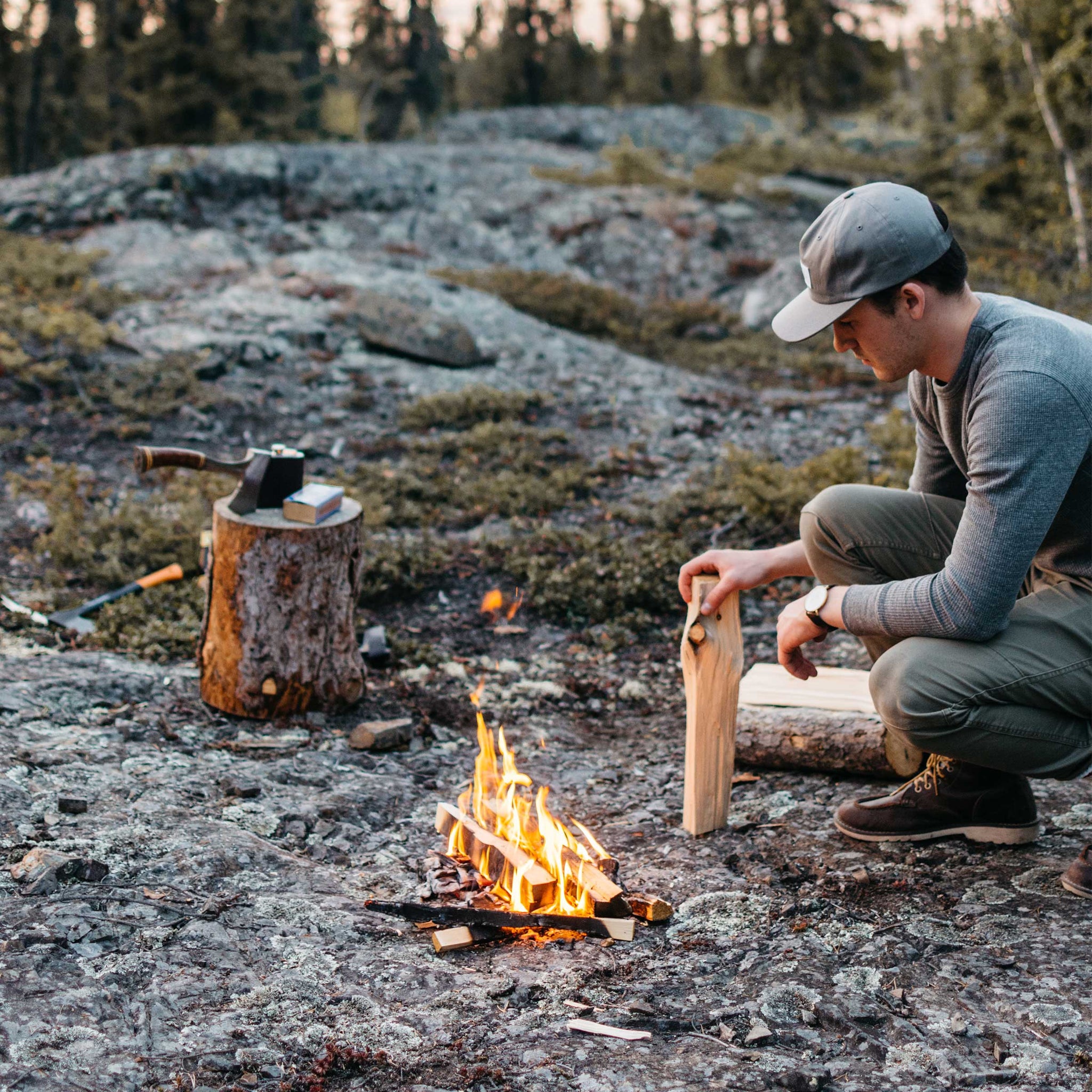 How to build a crackling campfire