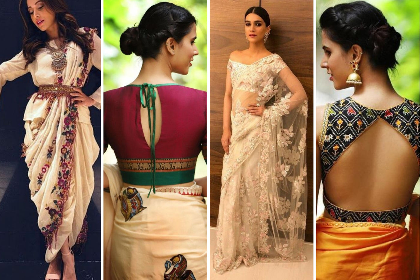 western blouses for sarees