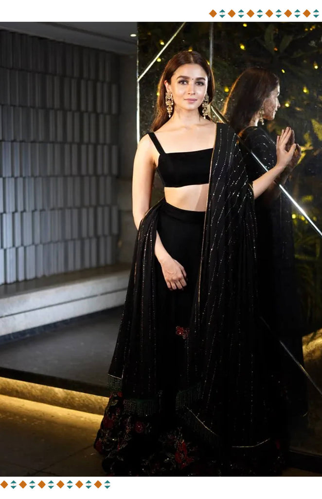 Wearing a strapless black gown with an embellished bodice. | This Bollywood  Actress's Style Will Give You Major Heart Eyes, and That's a Fact |  POPSUGAR Fashion UK Photo 2