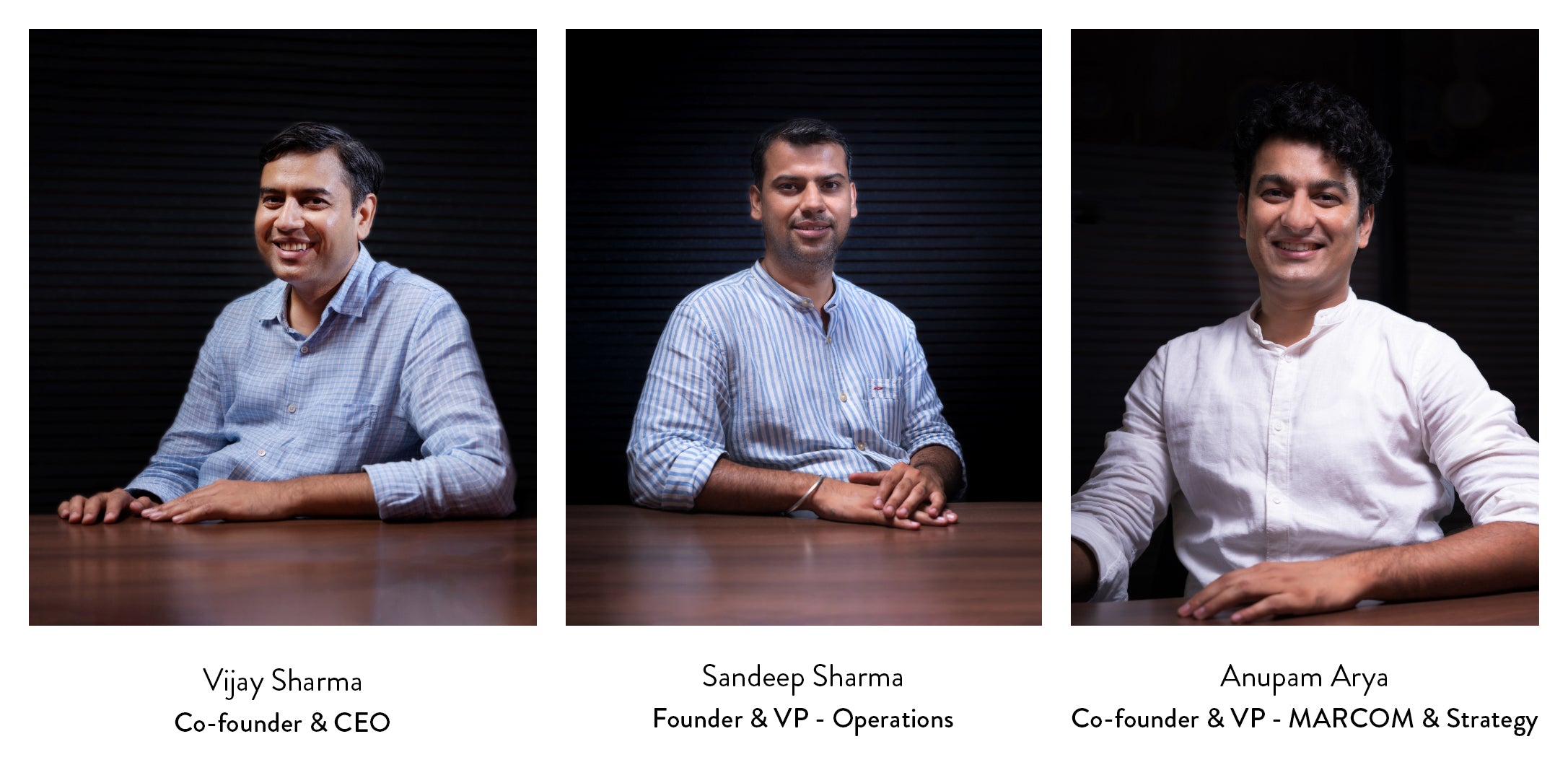 Fabriclore Founder - Vijay Sharma, Sandeep Sharma, Anupam Arya