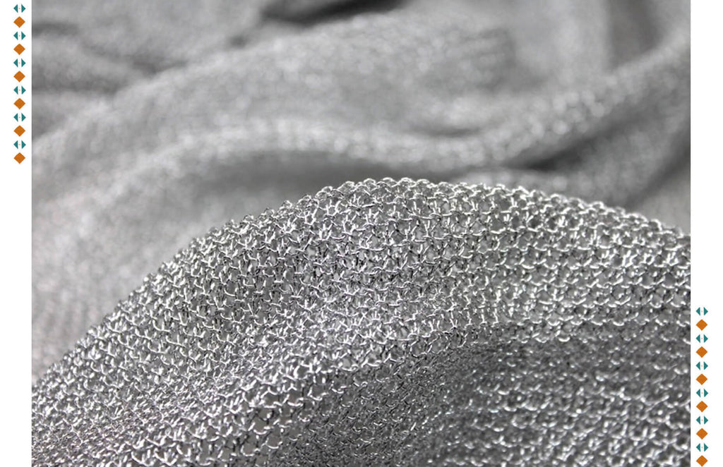 Silver Knit Fabric