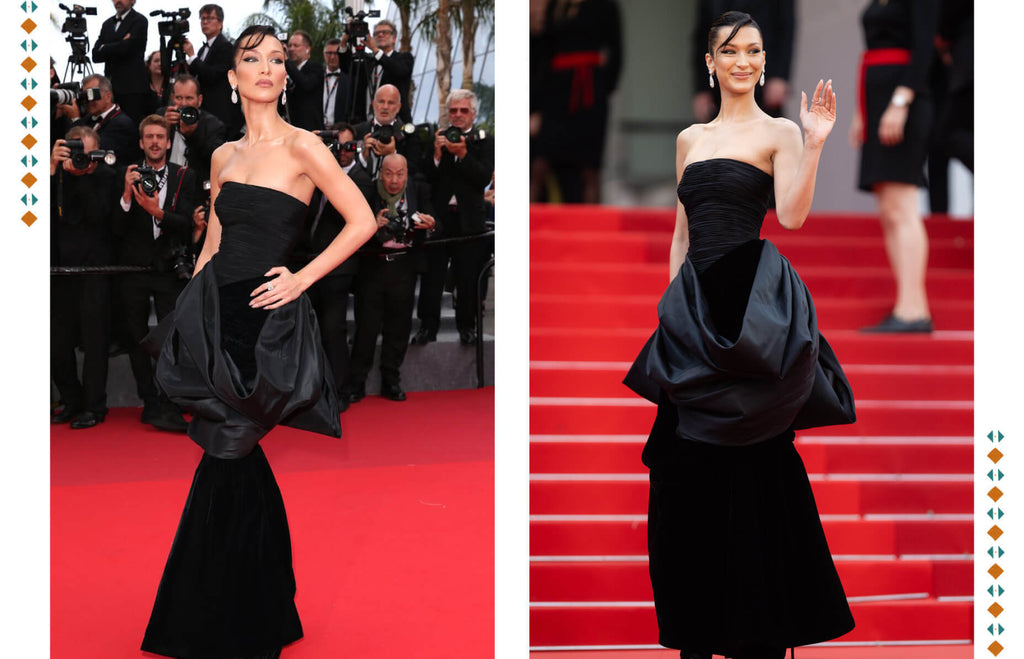 Bella Hadid Wears Gorgeous Vintage Versace Gowns at Cannes Red Carpet