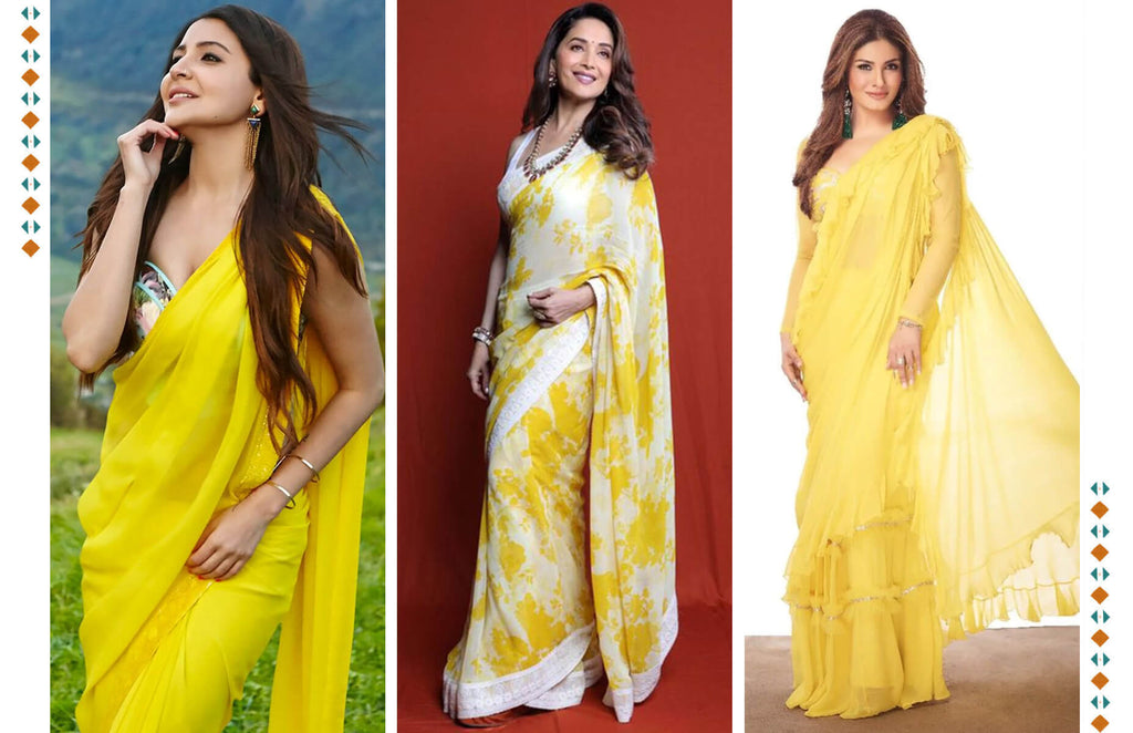 That all time favourite yellow saree