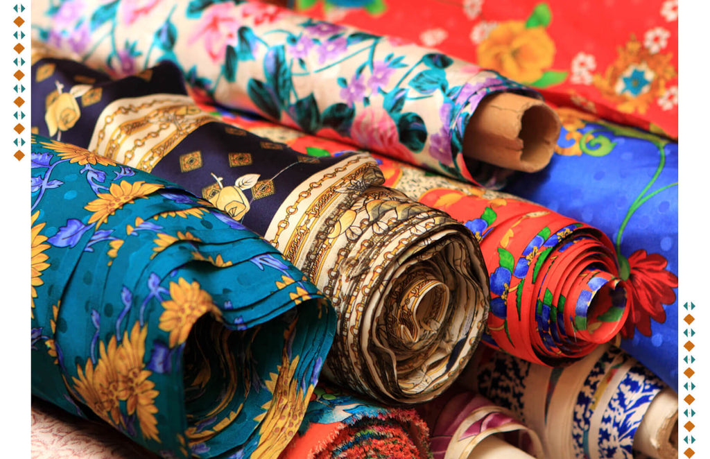 Silk is excellent for making beautifully striped or floral designs