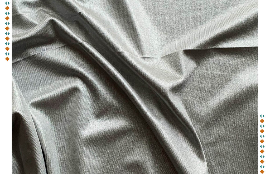 Silver Knit Fabric