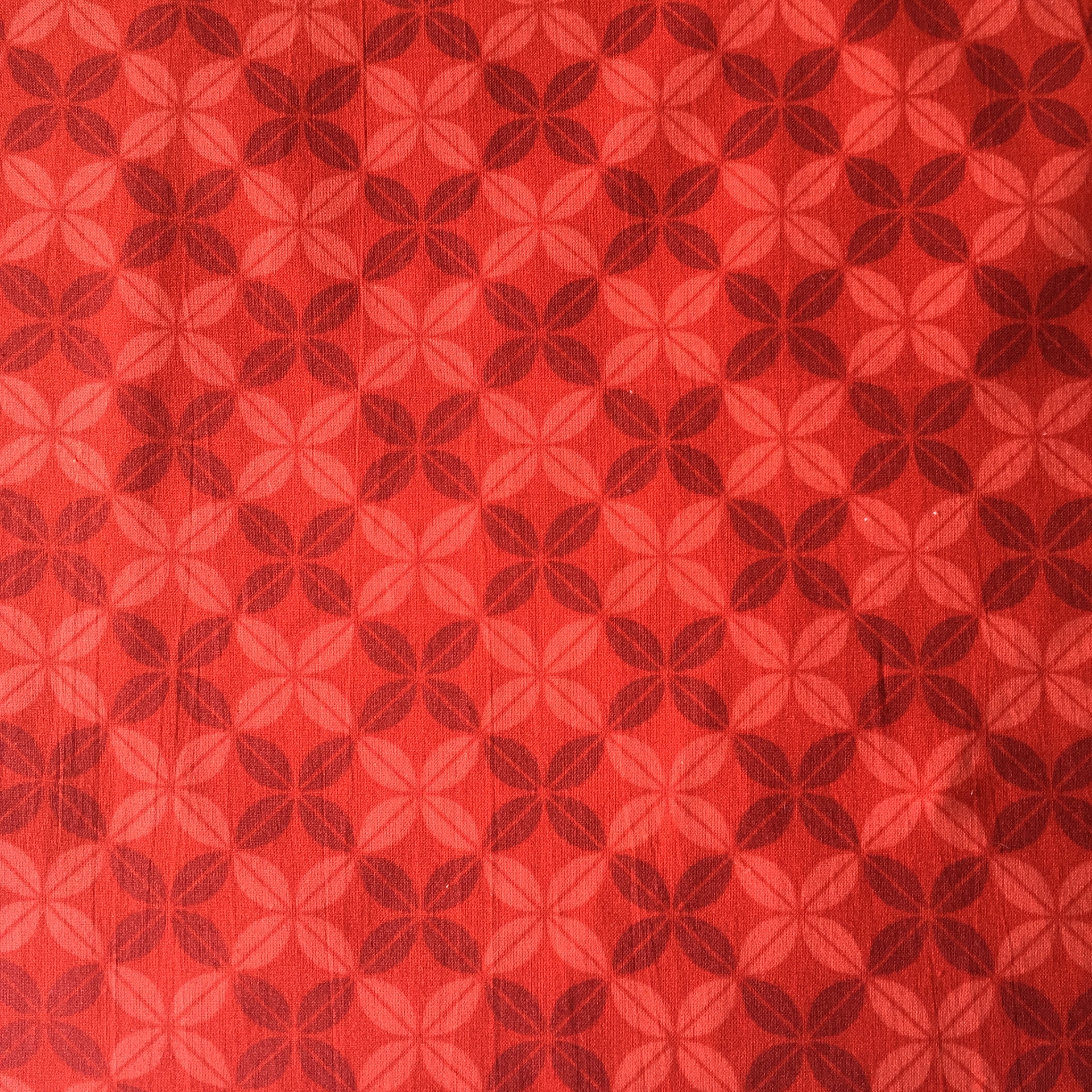 Red Geometric - Poplin