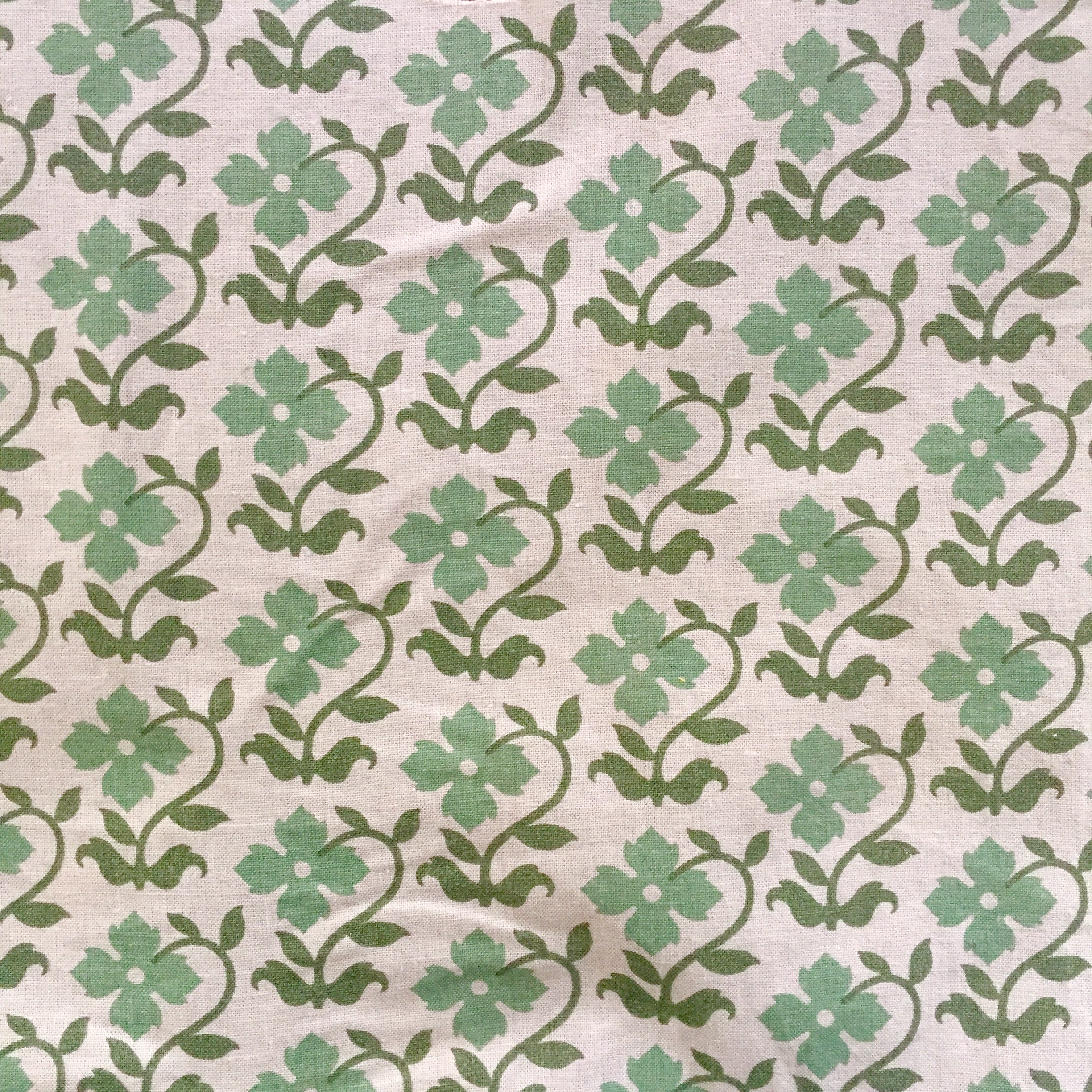 Pernsickety Tonal Green Floral - Poplin