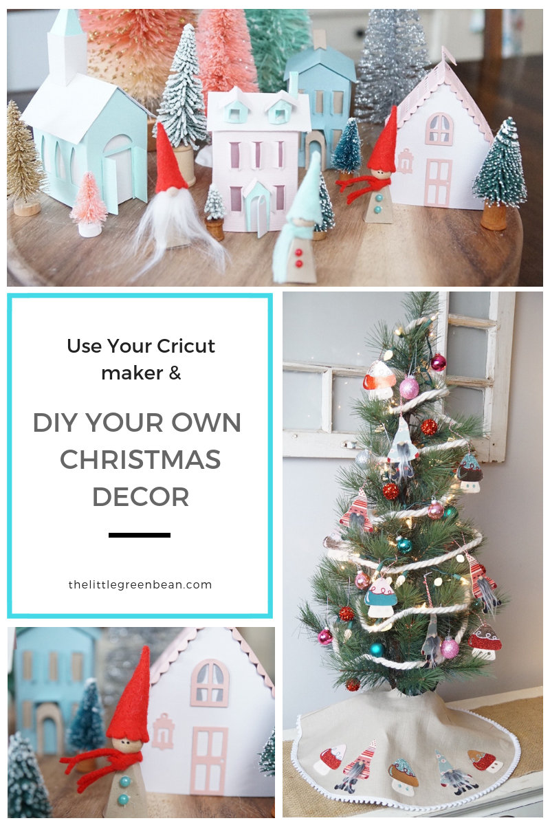 Trim your tree with your Cricut! DIY your own ornaments & Paper Villag -  The little Green Bean