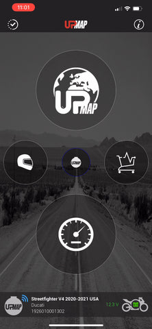 UpMap Home Screen