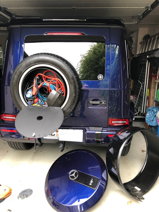 Spare Wheel Cover with Lockable Compartment for Mercedes Gwagen — G -wagenaccessories.com