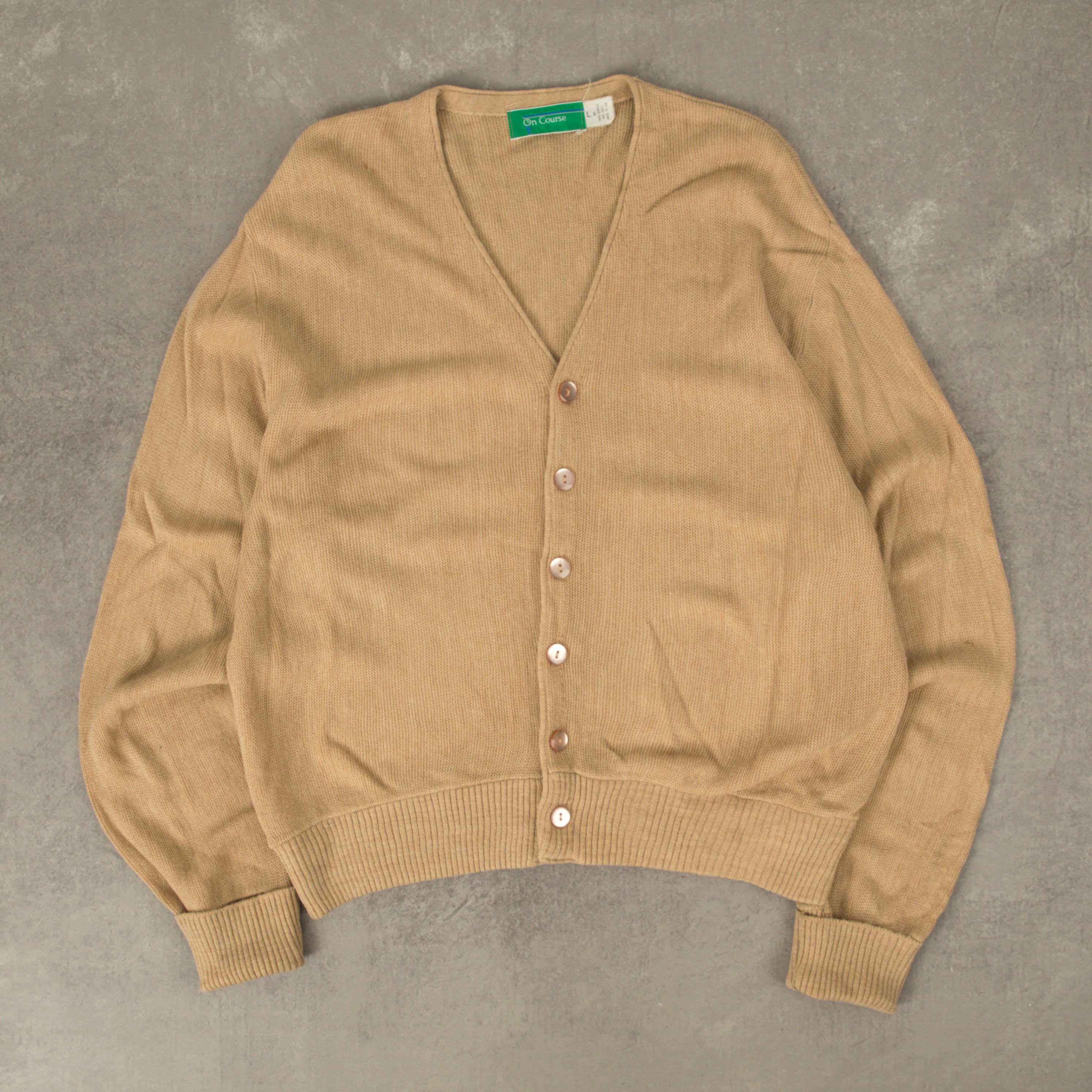 image of MEN'S VINTAGE 1990S KNITTED CARDIGAN - LARGE