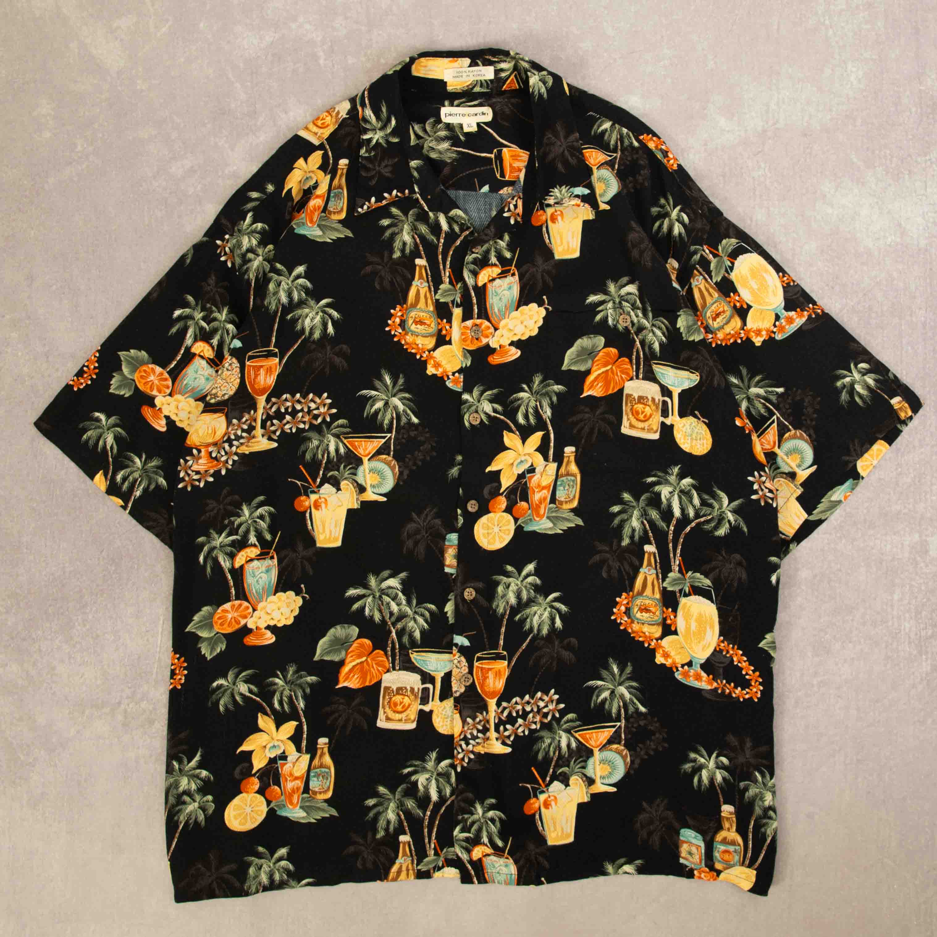 image of MEN'S VINTAGE 1990S HAWAIIAN BEVERAGE PRINTED SHIRT - X-LARGE