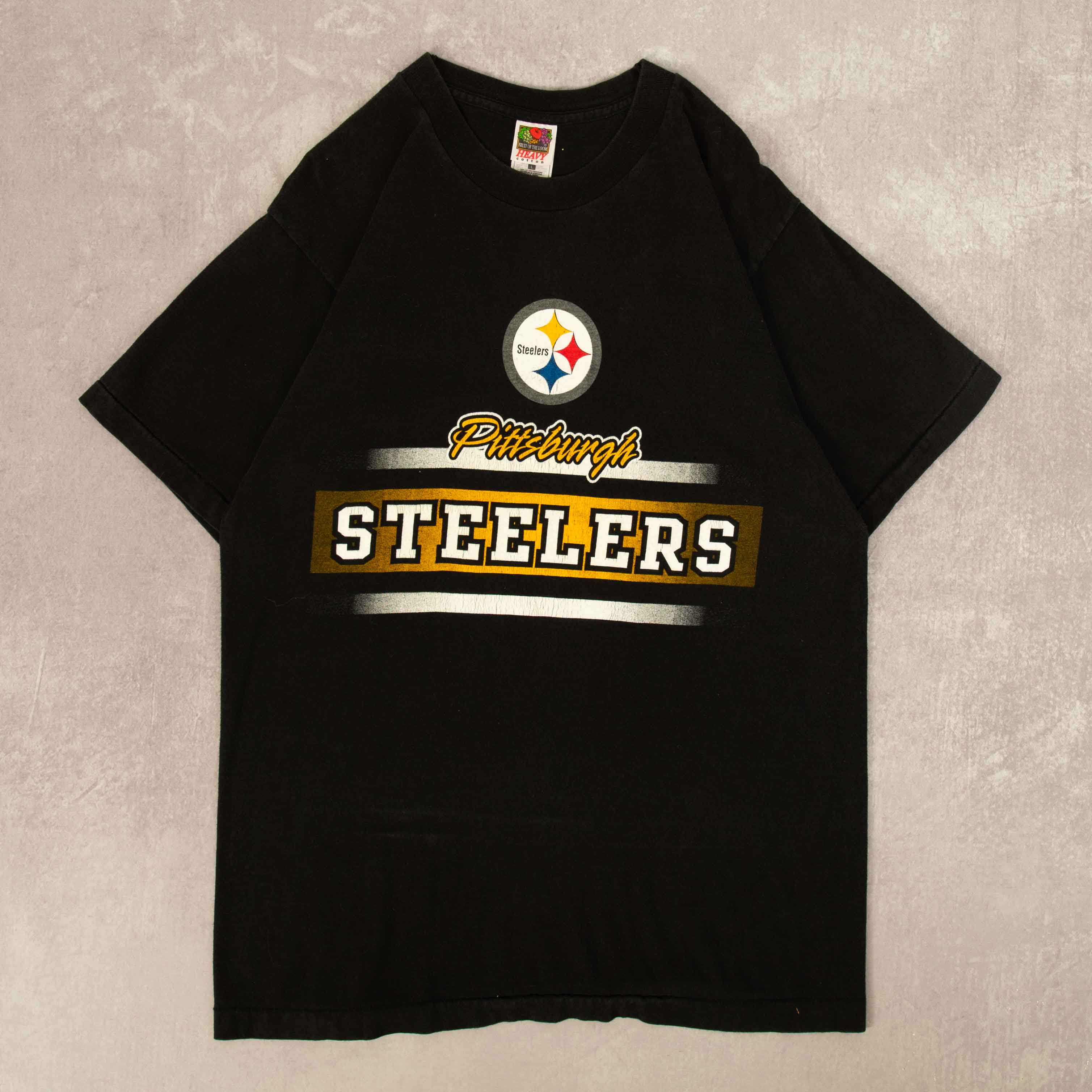 image of MEN'S VINTAGE 1990S PITTSBURGH STEELERS SINGLE STITCH T-SHIRT - LARGE