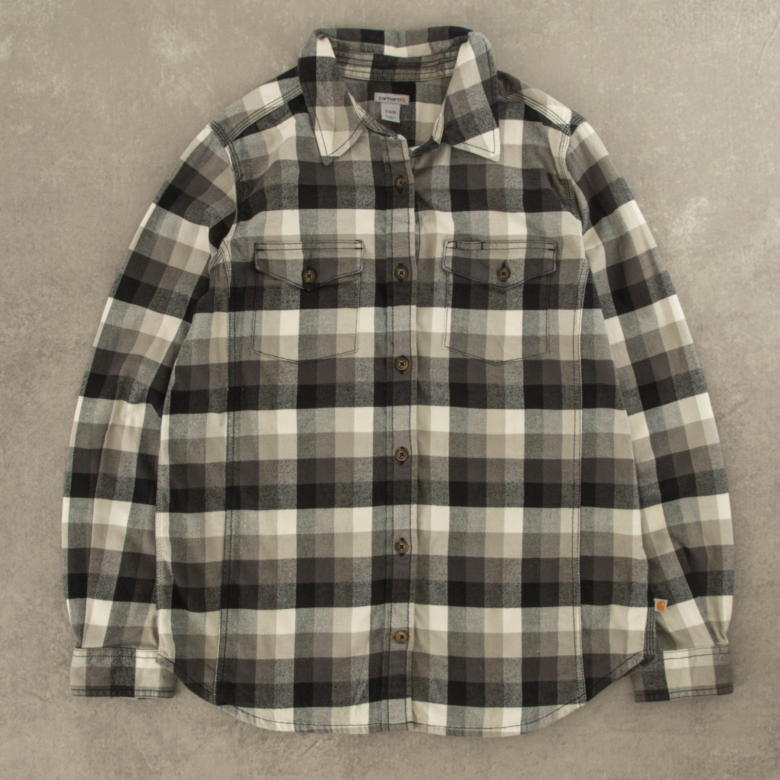 image of WOMEN'S VINTAGE CARHARTT CHECKED SHIRT - SMALL