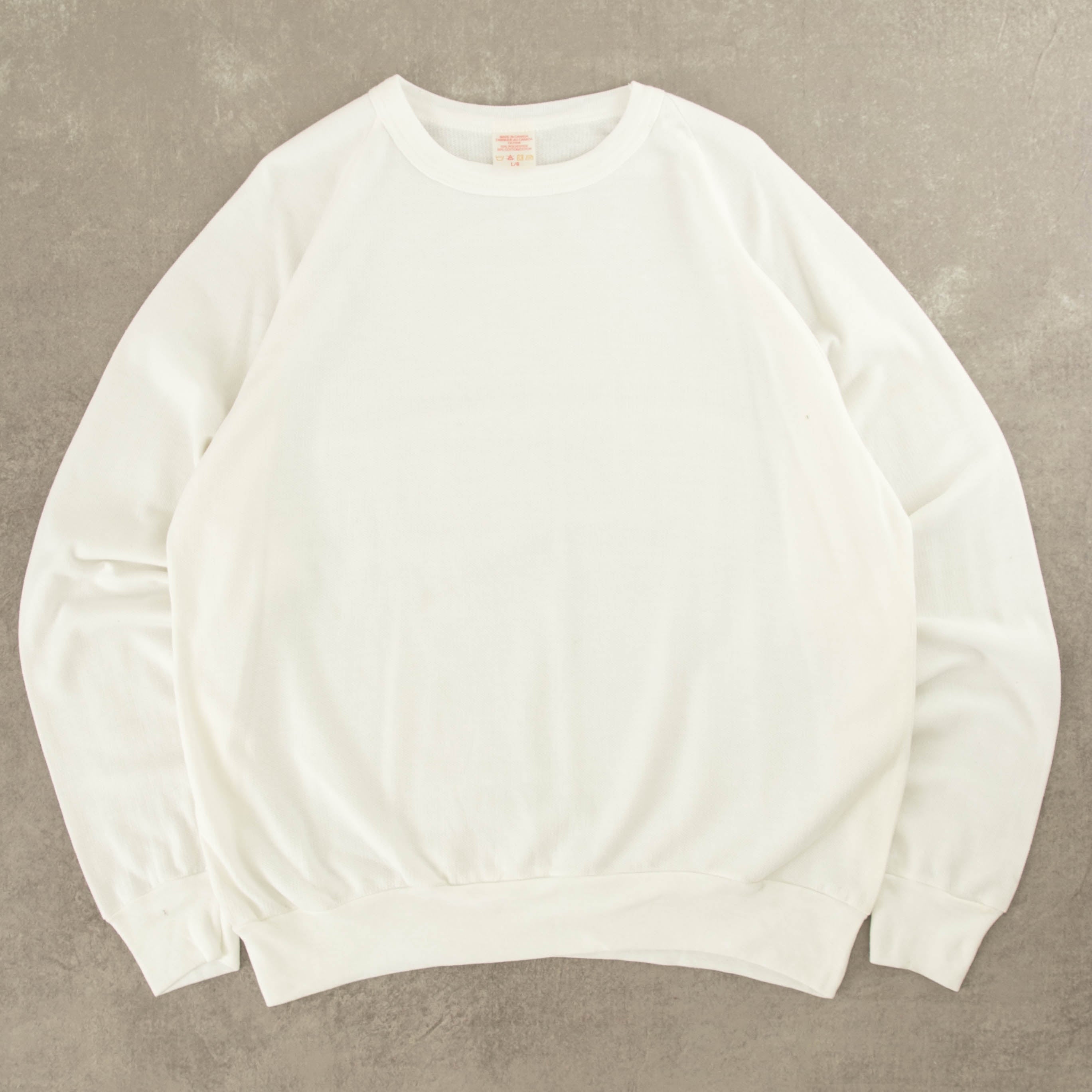 image of WOMEN'S VINTAGE 1990S BLANK RAGLAN LIGHTWEIGHT SWEATSHIRT - LARGE